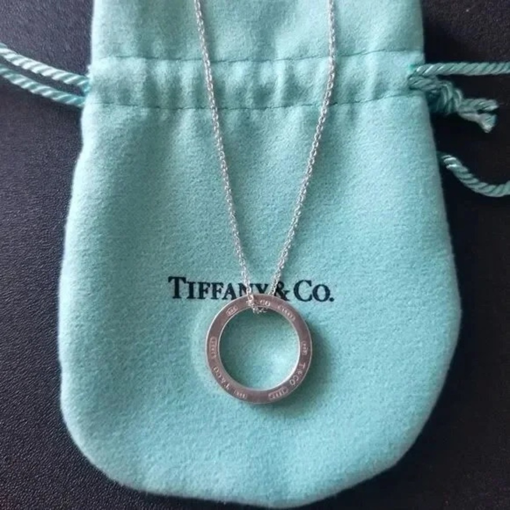 Tiffany & Co. Silver Circle Pendant Necklace